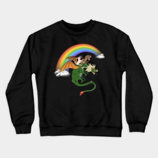 Unicorn T-rex Dinosaur Dragon Gift Crewneck Sweatshirt